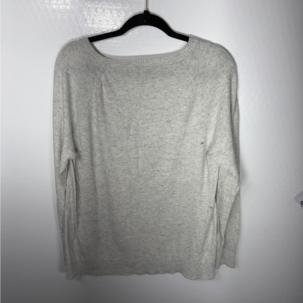 LOFT Women's Gray Owl Sweater 433 - Picture 2 of 4